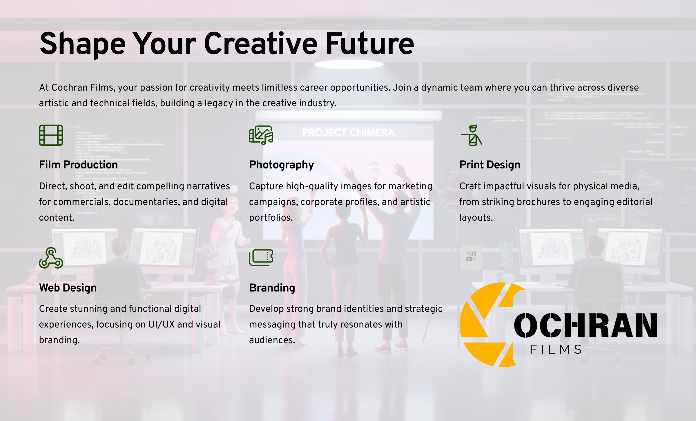 Shape Your Creative Future at Cochran Films
